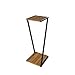 Price comparison product image LEVIRA Plant Stand, Plant Stands Indoor and Outdoor Celtis, 24 x 24 x 60 - Black and Walnut Troia