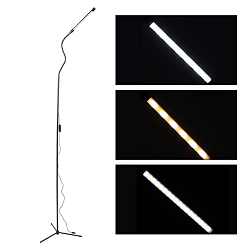 Lampadaire LED dimmable avec minuterie et 3 températures de couleur