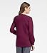 Landau Essentials Relaxed Fit 4-Pocket Snap-Front Scrub Jacket for Women 7525 Wine