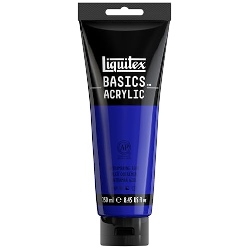 Liquitex 4385380 BASICS Acrylic Paint, 8.45-oz tube, Ultramarine Blue