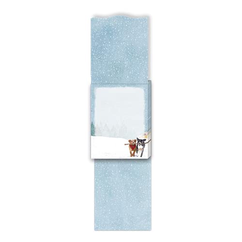 Image of Punch Studio Snowflake Dogs Christmas Pocket Notepad (46774)