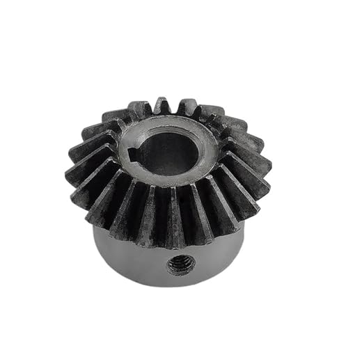 Bevel Gear Pinion Hardware Mechanical 1pcs Bevel Gear 1.5M 12 Tooth Hole 6/8mm Steel Teeth Surface Quenching Bevel Gears Screw Hole Fixed(12 Teeth Hole 6)