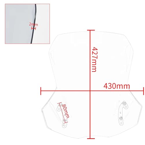 Déflecteur vent moto Suzuki DL650 finition premium robuste - 2
