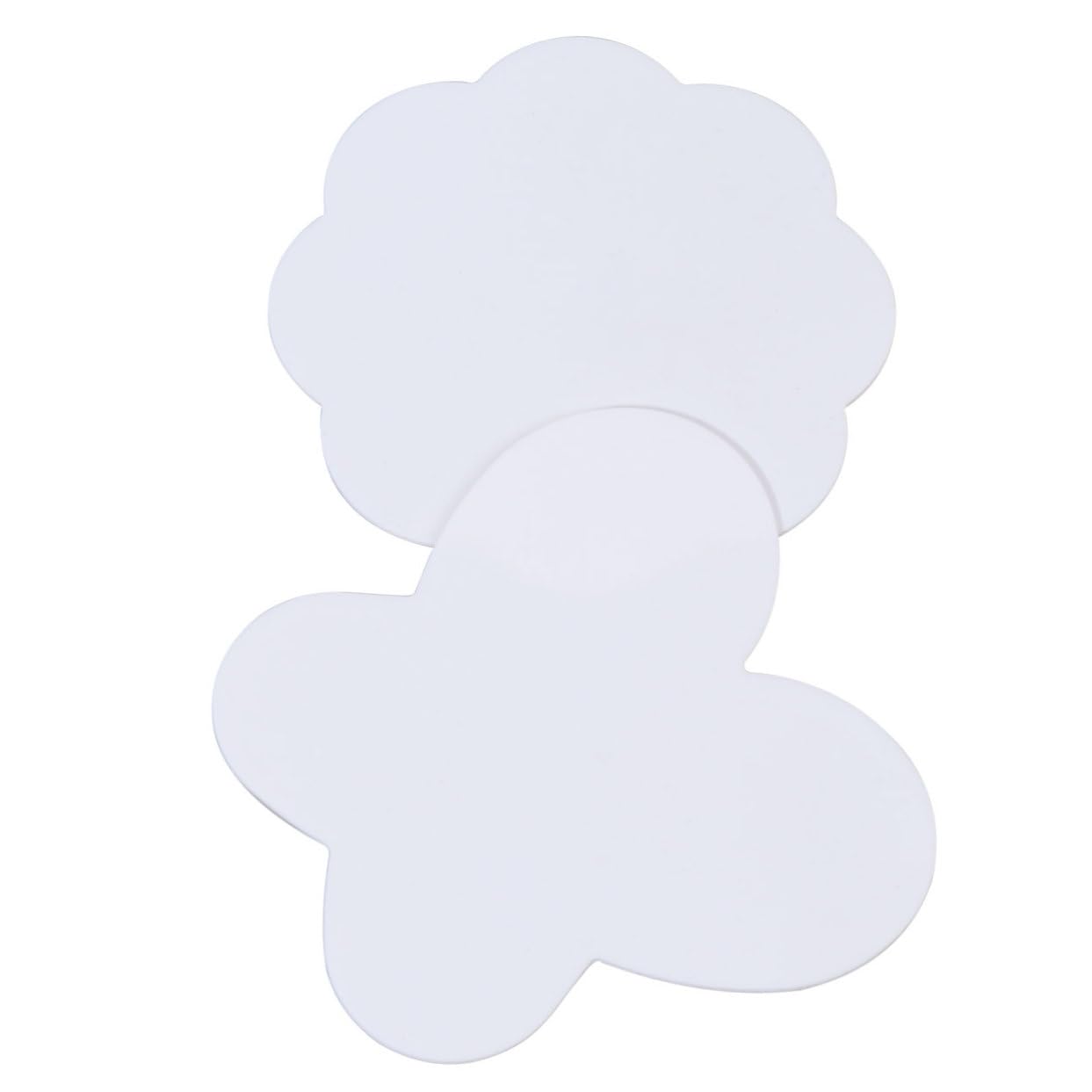 VILLFUL 3 Palettes Makeup Pallete Makeup Painting Silicone Palette Painting Pigment Container Makeup Paint Tray Nail Art Silicone Nail Art Color Palette Nail Drawing Foundation White Mix