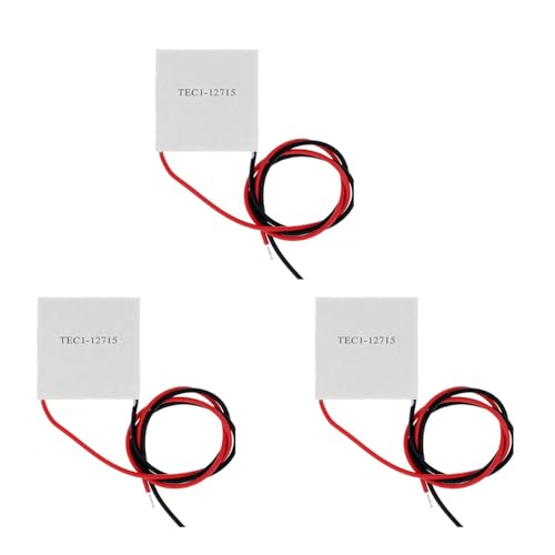 KEALBAUS 3X Elements Peltier TEC1-12715 Módulo Peltier termoeléctrico 12715 TEC 12 V 15 A DIY Cooler Peltier Elemente Board