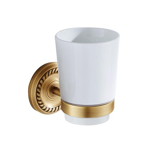 Image of Antique Bronze Toothbrush Holder for Bathroom Tumble Holder Wall Mounted