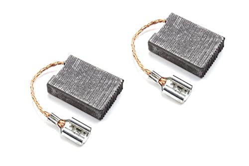 vhbw 2x spazzola carbone compatibile con Bosch GWS 22-230 LVI, GWS 230 J, GWS 22-230 H, GWS 230, GWS 2300-23 J, GWS 2300 H utensile elettrico - trefolo in rame