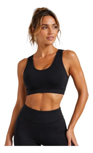 Top Fitness Feminino Academia Treino Alça Larga Bojo Removível Preto P