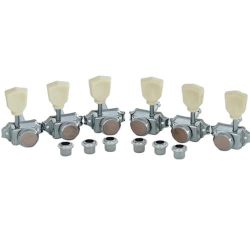 Guitar String Tuning Pegs Locking String Vintage Electric Guitar Machine Heads Tuners Chrome 3R3L Tuning Pegs(44CSP)