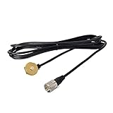 UAYESOK NMO Trunk Fix Bracket Lip Antenna Mount 3/8' to 3/4' Hole Mount with 13ft/4M PL259 Connector...