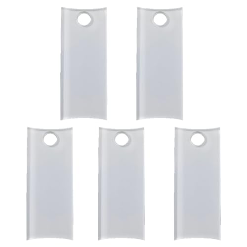 Set di 5 decorazioni a trasferimento termico, in acrilico, per bicchieri, coperchi, trasferimento di calore, targhette per tazze