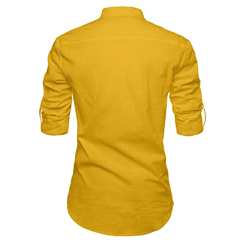 Image of Cotton 4 Button Kurta For Men