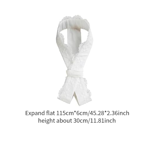 Japanese Kimono Collars Soft Lace Neck Wrap for Women Traditional Ceremony Outfit Accessory 45.28x2.36 inch- Type B2