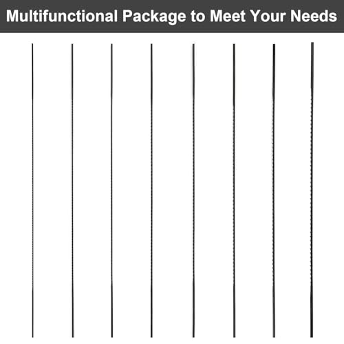24 Stück Laubsägeblatt, 130 mm Laubsäge Laubblatt Juweliersäge Laubsäge Spirallaubsägeblätter, Laubsägeblätter Set Nr. 1/2/3/4/5/6/7/8 für Holz Kunststoff Metall