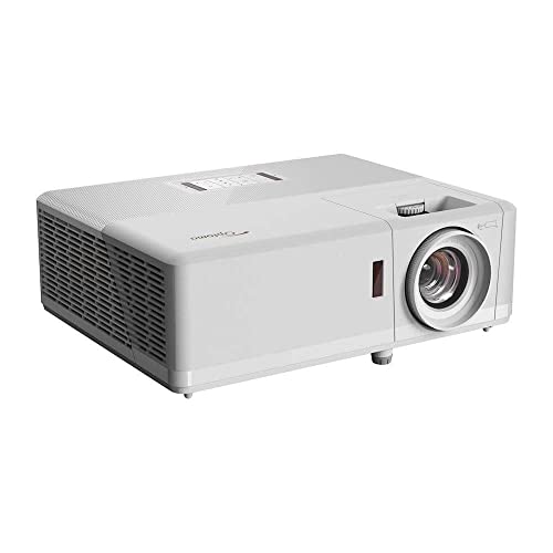 Image of Optoma UHZ50 Smart 4K UHD Laser Home Theater Projector | 3000 Lumens | HDR Adjustment Options | Cinematic Color | Flexible Installation 1.3x Zoom & Vertical Lens Shift | Works with Alexa & Google