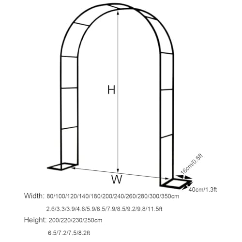 Arche de jardin résistante à la rouille et intempéries - 8