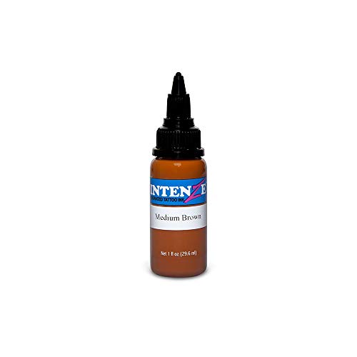 Intenze Tattoo Ink - Medium Brown - 1/2oz Bottle