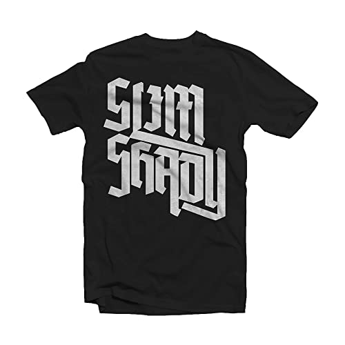 Eminem Men's Shady Slant T-shirt Medium Black