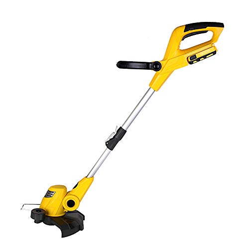 QJJML Cordless Lawn Mower, Household Lithium Battery Lawn Trimmer