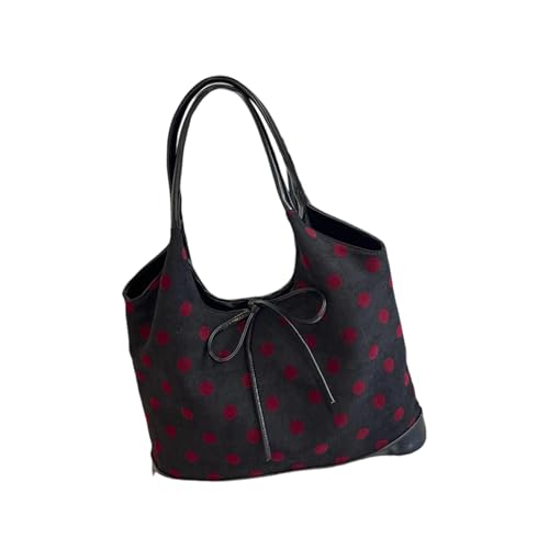 [���V�I�A] Fashionable Bag Dot Pattern Comfortable Shoulder Strap Ergonomic Design Underarm Bag Casual or Prom Occasion Underarm Pur