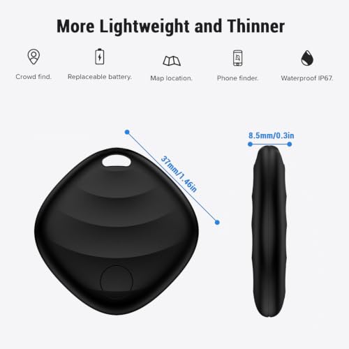 NVQ Key Finder Bluetooth Tracker (1-Pack, iOS Find My) — view 7