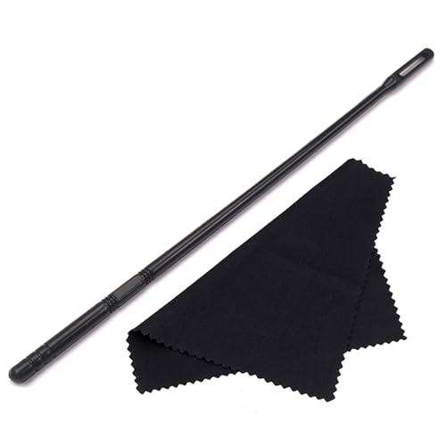 Oimzzr Woodwind Instruments Accessory Cleaning-Sticks for Flute Cleaning Rod with Cloth for Flute