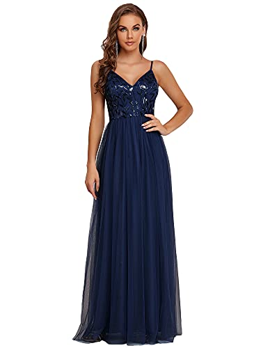 Ever-Pretty Damen Prinzessin Kleid Damen Ballkleid Pailletten Tüll...