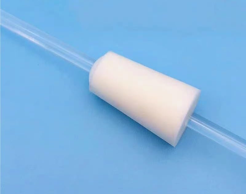 20pcs Lab Silicone Stopper Test Tube Hollow Plug Intake Hose Silica Gel Caps for Experiment(27-32mm)