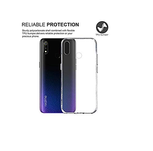 Image of COVERBLACK Back Cover for Realme 3i - Transparent