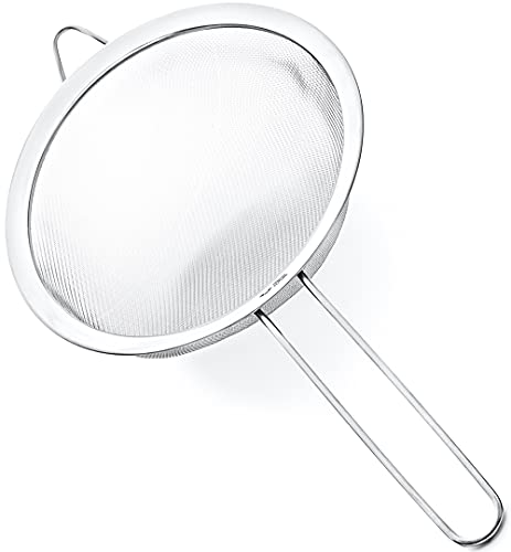 Proto Future 20cm Passoire Haut de Gamme - 304 Acier Inoxydable et Mailles Fines - Qualité Professionnelle