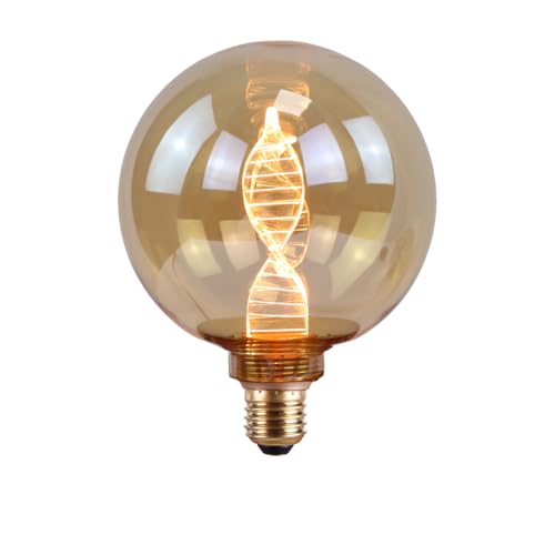 ENOVALITE LED Filament XL Leuchtmittel DNA Amber - Globe G125 E27 3,5W 120lm 1800K Warmweiß dimmbar - Ø125x164 mm - Vintage Design Ambiente Deko Glühbirne