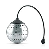 AdHoc Spice Bomb Spice Infuser - Kitchen Accessory for Large-Leaved Herbs & Tea - Stainless Steel Infuser Insert with Silicone Clasp & Arm - Essential Strainer for Easy Spice Infusion