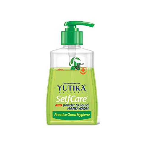 Image of Yutika Selfcare Powder To Liquid Hand Wash Combo Pack With Empty Bottle + 10 Refill Pack Of 9Gm Each (1 Refill Makes 200ml Hand Wash) Neem