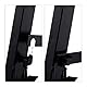 Relaxdays Arbeitsbock, 2er Set, 12-Fach höhenverstellbar, belastbar bis 150 kg, faltbar, Tragegriffe, Klappbock, rot