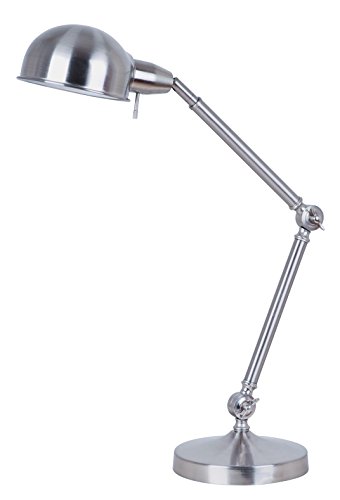 Catalina 23-Inch Brushed Nickel Adjustable Pharmacy Desk Lamp