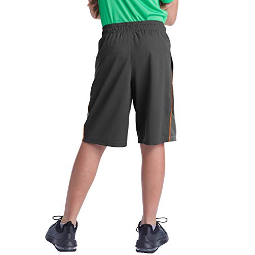 C9 Champion Boys' Color Block Short-9" Inseam, Charcoal/Hardware Gray, Xl #TOP2