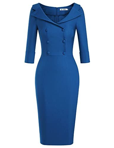 Image of MUXXN Women's Classic Vintage Sweetheart Neckline Cocktail Prom Tea Dress