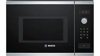 Bosch Serie | 4 60 cm, 25 L Stainless Steel Built In Microwave BFL553MS0I (Steel/Black)