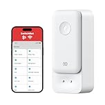 SwitchBot WiFi Water Sensor, 100dB Adjustable Alerts & App Alerts, IP67 Waterproof, Smart Water Leak Detector for Kitchen, Bathroom, Basement, No Hub Required (Support 2.4G) (Water Detector*1)