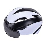 Fenteer Casco de Bicicleta para Ciclismo Y Patinaje, Equipo de Protección para Adultos, Blanco Negro