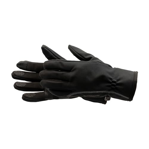 Women's Winderer Polartec Windbloc Glove, Touchscreen Compatible, Water Resistant, Palm Grip, Max Protection Glove for Women, Black, Medium