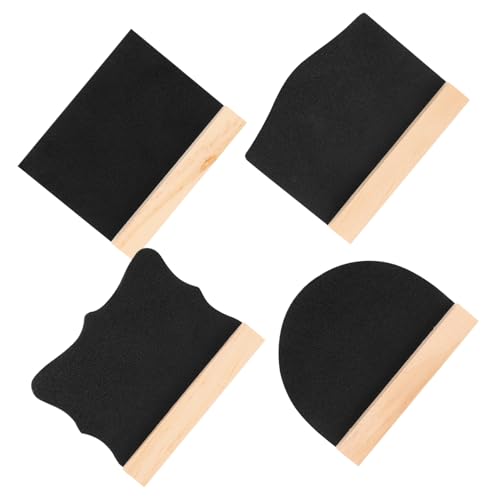 jojofuny 4Pcs Double Sided Chalkboard with Base for Versatile Blackboard Signs for Events Parties and Home Decoration Stable and Design