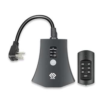 OSKOS Outdoor Wireless Remote Control Outlets, Heavy Duty Waterproof ...