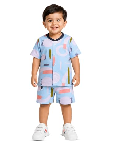 Image of 3BROS Baby Boys & Baby Girls Cotton Hosiery Clothing Set Half Sleeves T-shirt with Matching Pants (DB20HS6027 Parent)