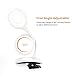 Rechargeable Clip On Reading Light, Wellnest Cordless Portable Clip On Lights, Day Light Reading with Adjustable Lightness, Flexible 360° USB Lamp for Home Book Bed and Computer
