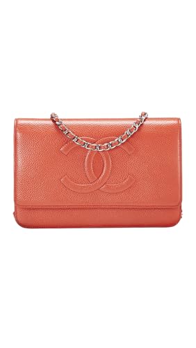 WHAT GOES AROUND COMES AROUND Women's Pre-Loved Chanel Caviar Timeless CC Wallet On Chain, Red, One Size