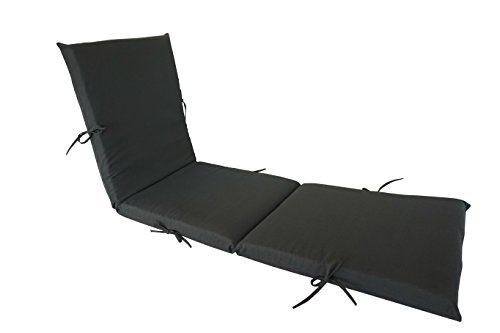 SewKer] Indoor/Outdoor Patio Chaise Lounge Cushion-Grey