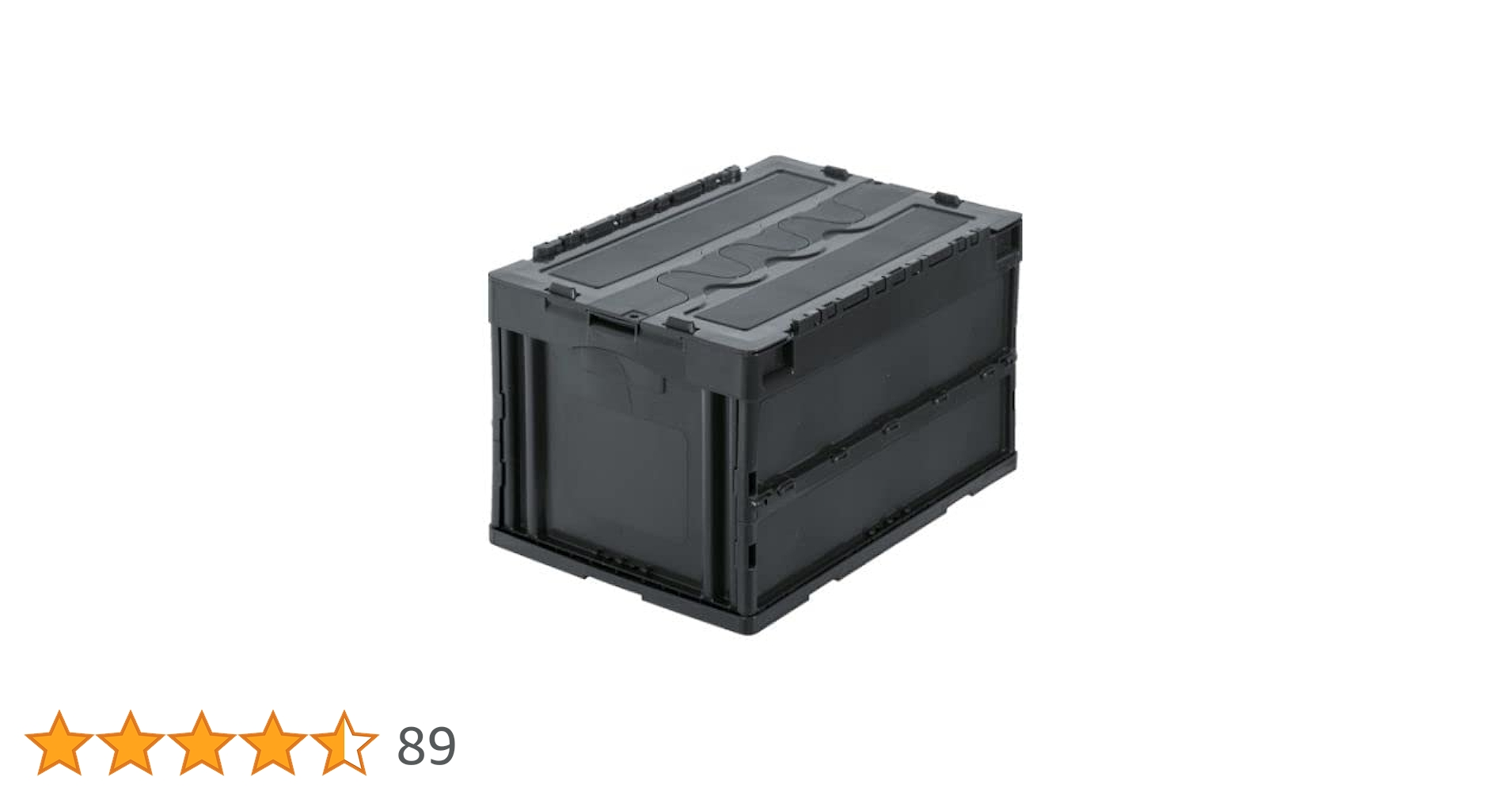 ☆トラスコ中山（TRUSCO） 薄型折りたたみコンテナ 収納 グレー50L Amazon｜トラス コ中山(TRUS CO) 薄型折りたたみ コンテナ