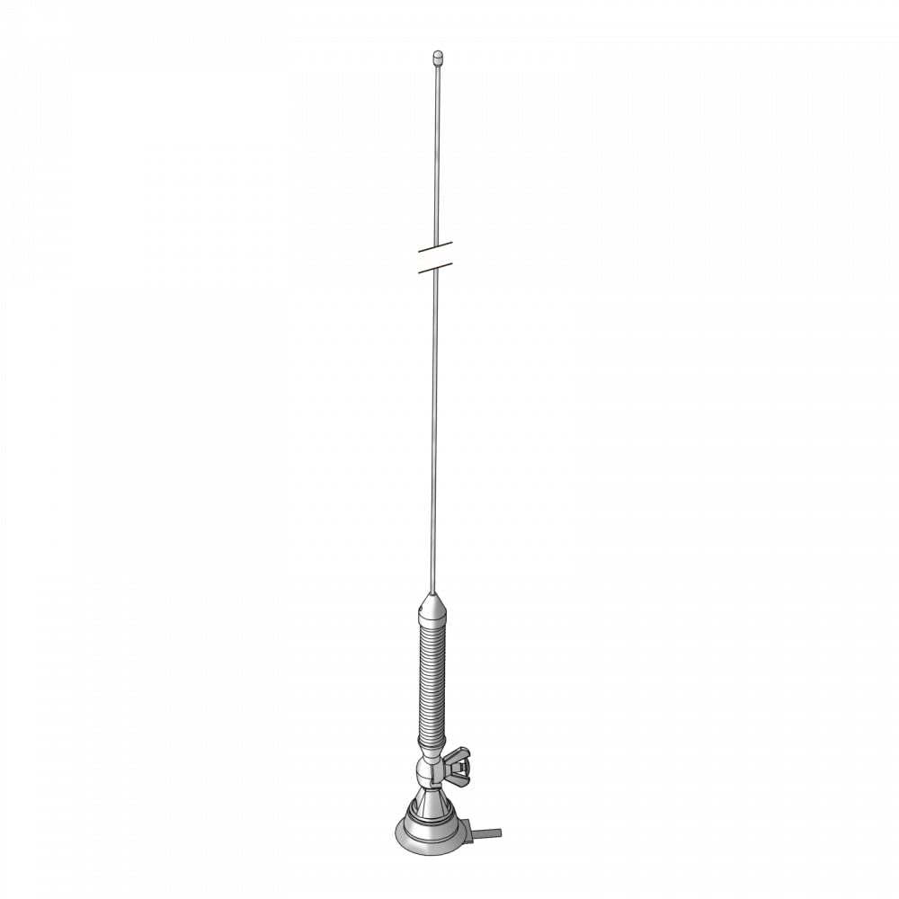 ANT. MÓVIL DE 1/4 ONDA FM 68...174MHz INOX.