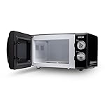 Retro-Mikrowelle, Kapazität 20 l, 700 W, Timer, verschiedene Leistungsstufen, Schwarz – Bild 3